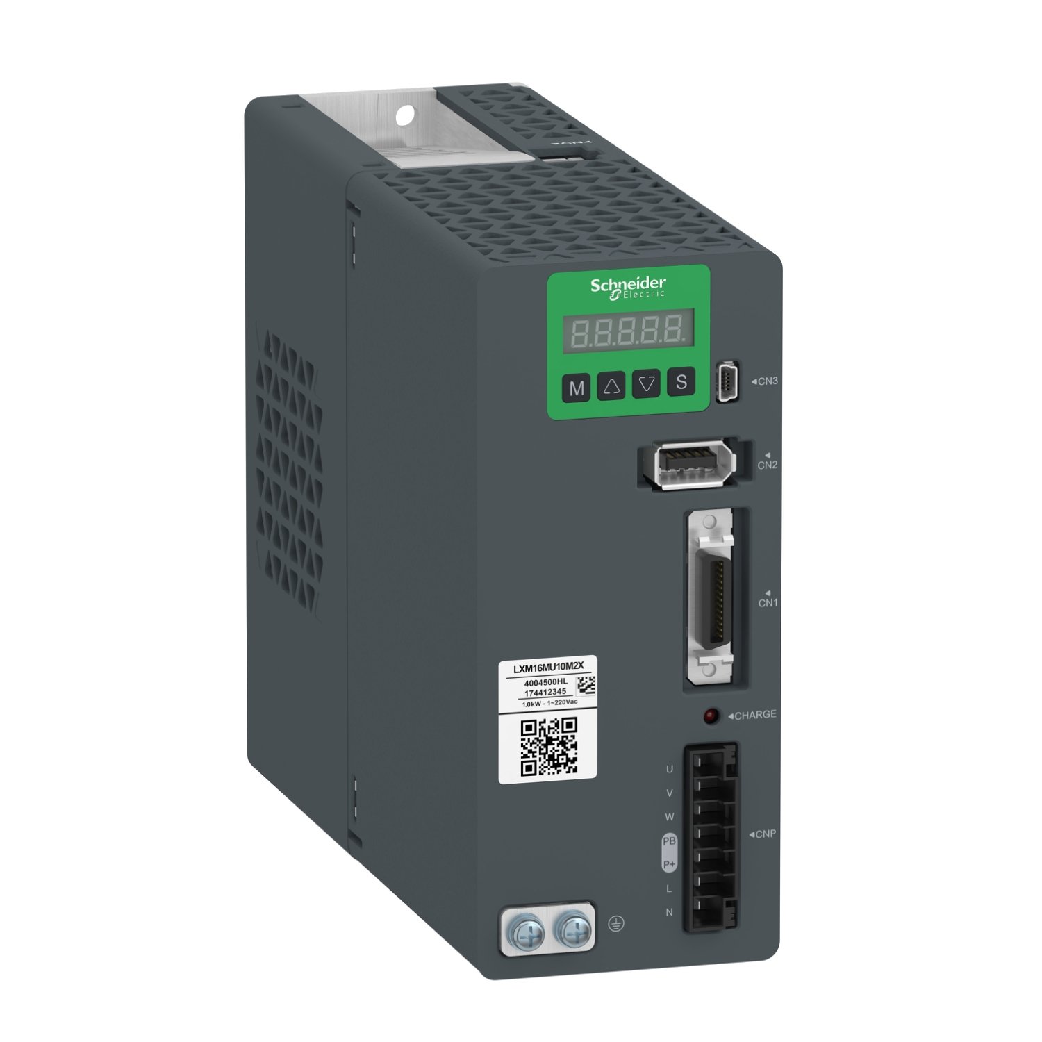 motion servo drive, Easy Lexium 16, single phase 200...240V 1.0kW, no EMC filter, Modbus